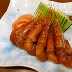 美齢 - 赤エビの紹興酒漬け