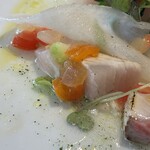 Restaurant OGATA - ENTREE FROIDE 香川県産　勘八のラヴィオリ仕立て