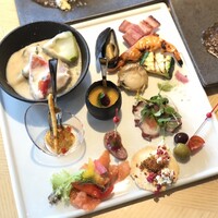 ブッフェアンドカフェ スロープサイドダイナー ザクロ - 前菜系　よくばり過ぎました笑