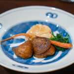 酒亭 田中 - 帆立、飛騨なめこ