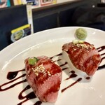 黒毛和牛専門 焼肉スタジアムJan - 和牛の炙り握り