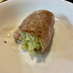 黒毛和牛専門 焼肉スタジアムJan - 包みネギ上タン