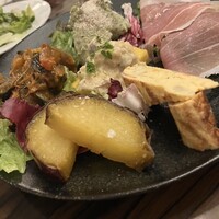 エビスエスクラッシコ - ハムと前菜の盛り合わせ
