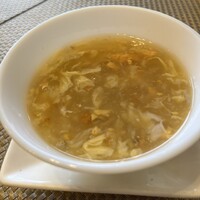 天厨菜館 新宿高島屋タイムズスクエア店 - フカヒレと蟹のスープ　具材小さいです