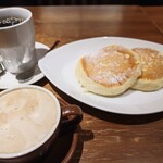 むさしの森珈琲 - パンケーキとコーヒーとカフェラテ