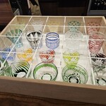 料理屋 しん谷 - 切子グラスのお猪口