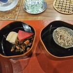 料理屋 しん谷 - 【ご飯のお供】香の物、ちりめん山椒