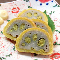 揚げたて辛子蓮根