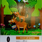 山羊コーヒー - ライトアップブレンド・パッケージ（パッケージデザイン:Omi氏）