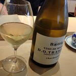 すしやのたい悟 - グラスワイン２杯目はチリのシャルドネ、ベディング