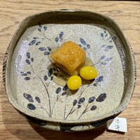 波濤 - 蓮根餅(生カラスミ)