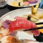 丸長寿司 - 赤身！中トロですか？赤身さんなんだ！脂のってます