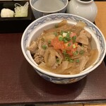 富の蔵  - 連れの頼んだランチセットの本日の丼は豚丼でした