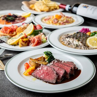 【ディナー】お料理80種＆グラスワイン13種以上をご用意。