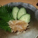 馳走庵 - 梅水晶（梅肉和え軟骨でした）