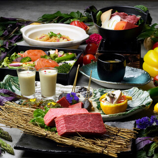 【コース】極上の近江牛鉄板ステーキ「肉」割烹コース