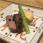 和牛小皿しんうち - 黒タン酒粕西京焼き