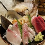 出羽鮨 - 刺盛り。