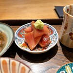 御料理 ふじ田 - ヨコワの漬け