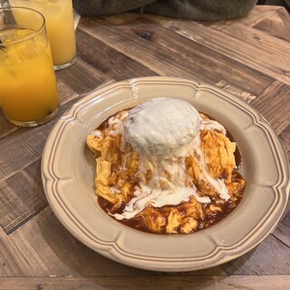 カホン　パンケーキイエロー　B 実食レポ】トロピカルな夏限定メニュー！Eggs 'n Things