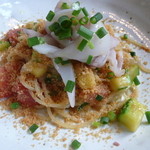 ラ・ルーチェ - スルメイカがトッピングされています