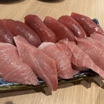 生産者直営 海鮮居酒屋 Rikusui - 本マグロ赤身と大トロ❗️