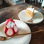 ほっぺ - 苺のタルトとキャロットケーキ