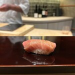 恵比寿 鮨 謙心 - 大間産マグロ中トロ