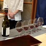 恵比寿 鮨 謙心 - 5人はソムリエ厳選ペアリングコース！