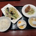 上海華龍 - 【2025.3.12(水)】五目野菜炒め定食（並盛）950円