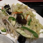 上海華龍 - 【2025.3.12(水)】五目野菜炒め定食（並盛）950円の五目野菜炒め