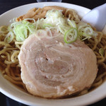 自家製太麺 渡辺 - 2014/7/14「らー麺大680円」油少なめ味濃いめ
