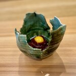 柚木元 - 鹿の心臓ユッケ 