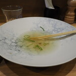 麺庵 利休 - のこった昆布水