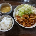 カフェ アウル - 豚バラ焼肉定食