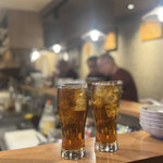 鮮魚と鰻 清流満月 野毛 - ウーロンハイ