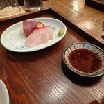 郷土酒亭 元祖 炉ばた - カツオとカンパチ