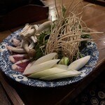 郷土酒亭 元祖 炉ばた - セリ鍋の具材