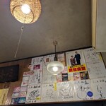 中華料理 ミッキー飯店 - 色紙がたくさん