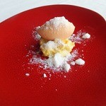 カミムラ  - 2014/07　羊蹄レッドメロンのソルベ　クレームパティシエール