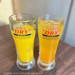 くるみ堂 - オレンジサワー（480円）、マンゴージュース（420円）