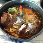 洋食屋 銀座ランプ亭 - 牛タンシチュー1,400円（ご飯、生卵おかわり無料、テイクアウトコーヒー無料）