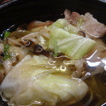 いわや - 豚肉のお鍋（アップ）（2014/07）