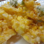 いわや - とうもろこしの天ぷら（アップ）（2014/07）