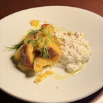 THE BELCOMO - TOKYOブラータチーズ 紀州原農園レモンと安納芋のマリネ