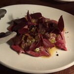 THE BELCOMO - 徳島県産酢橘ブリのカルパッチョ シェリーヴィネグレット