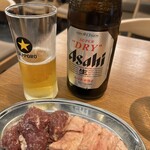 焼肉ホルモン黒澤 - 瓶はスーパードライ！いいね！