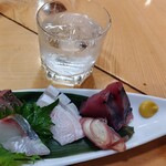 創作海鮮酒場 はる家 - 芋のロック。もう少し量が欲しいかな。