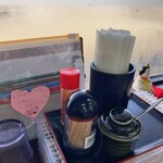 ココちゃんうどん - 卓上