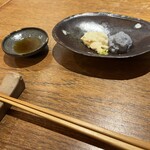 蕎麦 流石 - スターターの湯葉2種